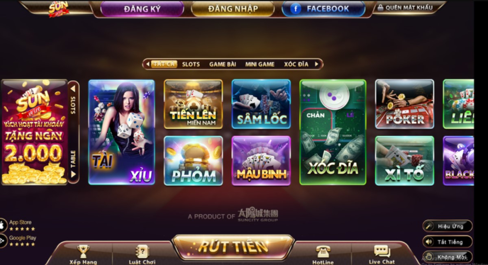 Kho trò chơi khổng lồ, đa dạng thể loại tại Sunwin